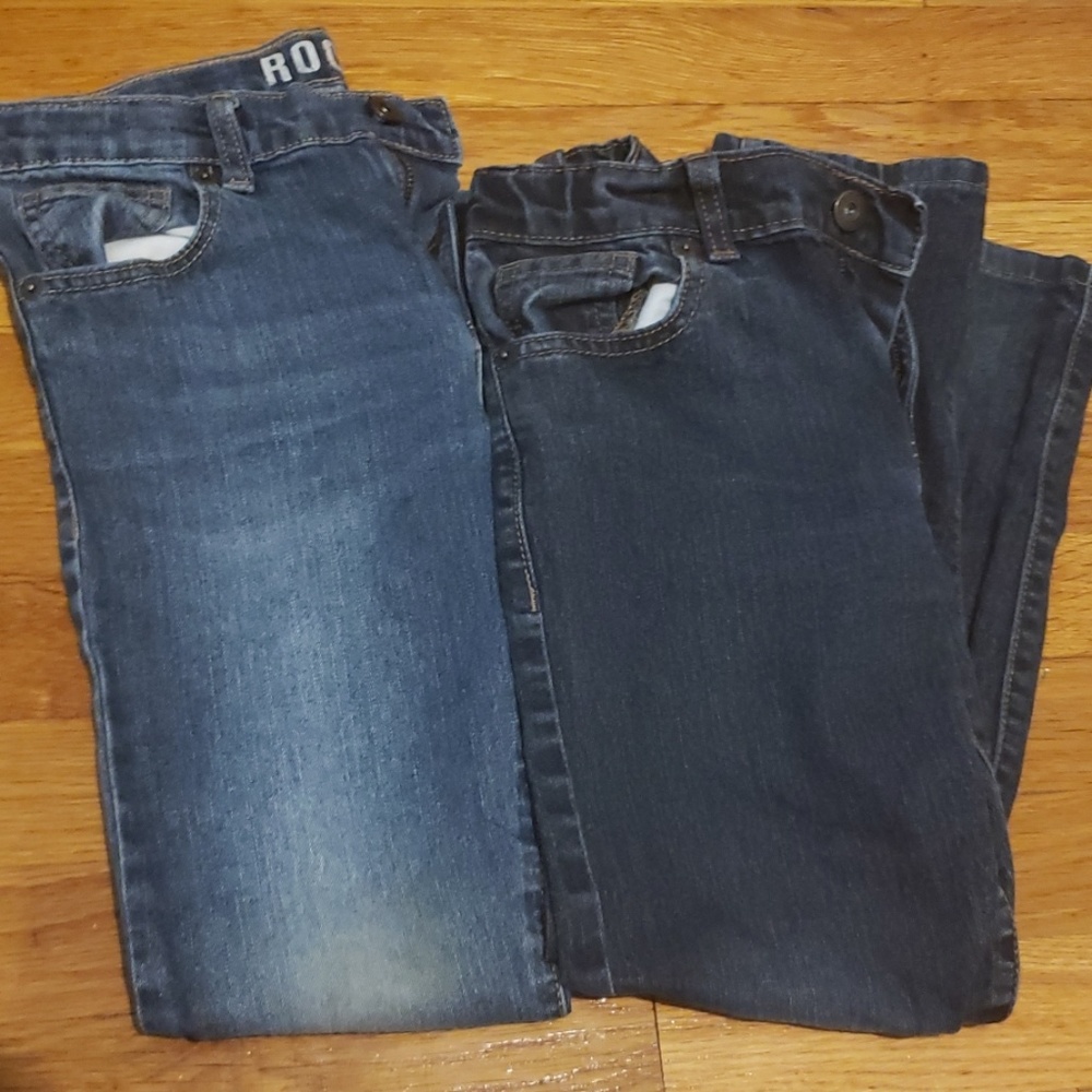 Lot of 2 size 10 boys rocker style jeans